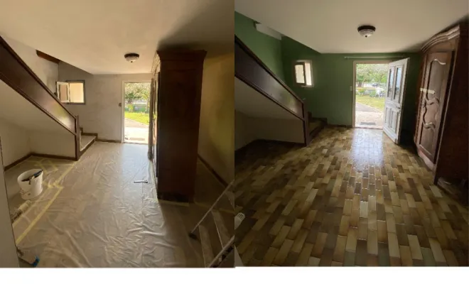 Rénovation d'un hall d'entrée à Montbrison, Montbrison, Carré Déco