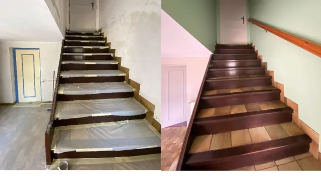 Rénovation d'un hall d'entrée à Montbrison, Montbrison, Carré Déco